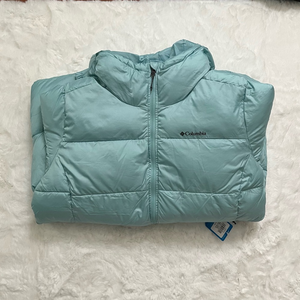 Columbia Puffect Long Jacket Womens XXL Full Zip Puffer Insulated Hood parka - Picture 10 of 10